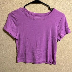 Magenta Baby tee American Eagle